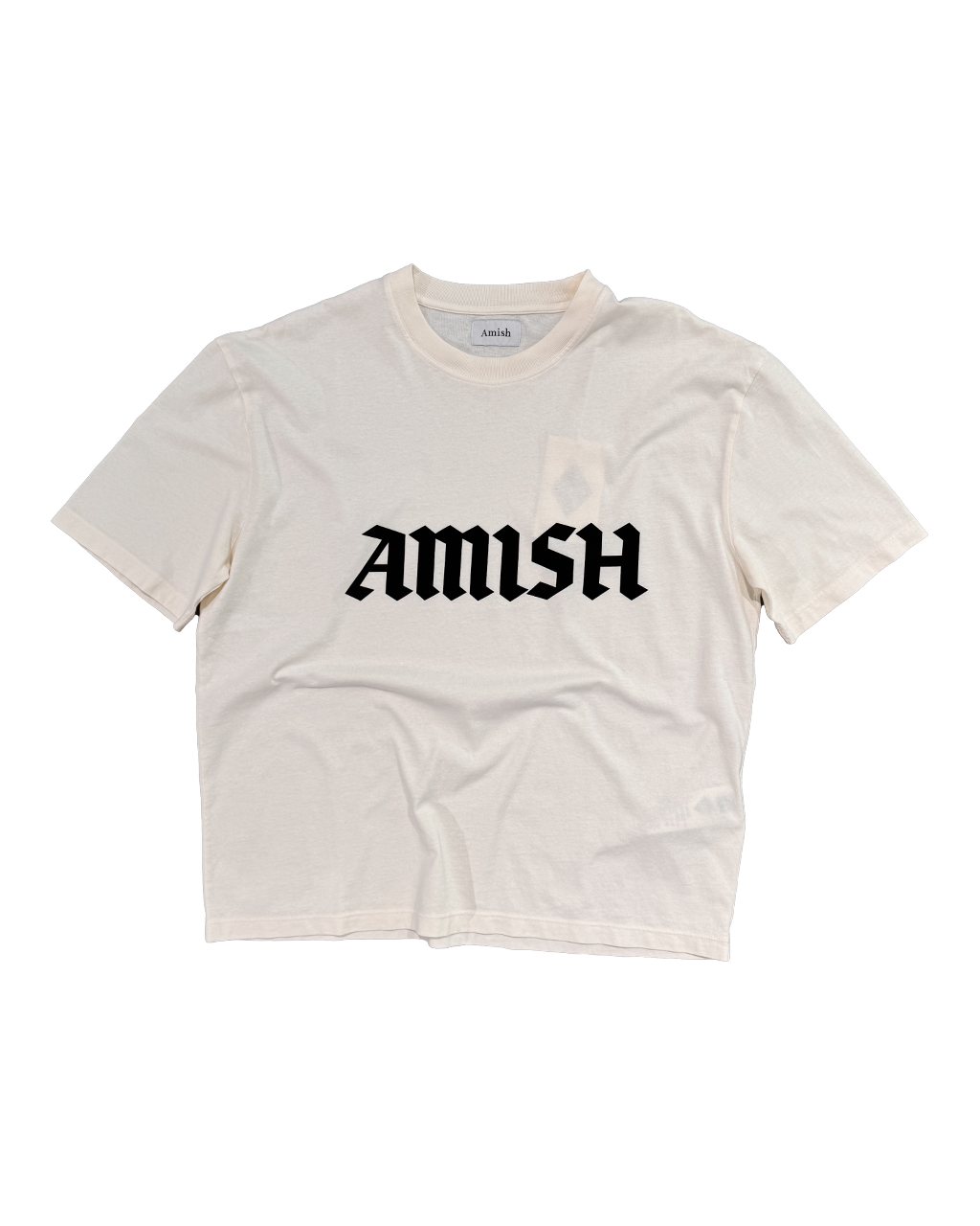 AMISH logo crop tee