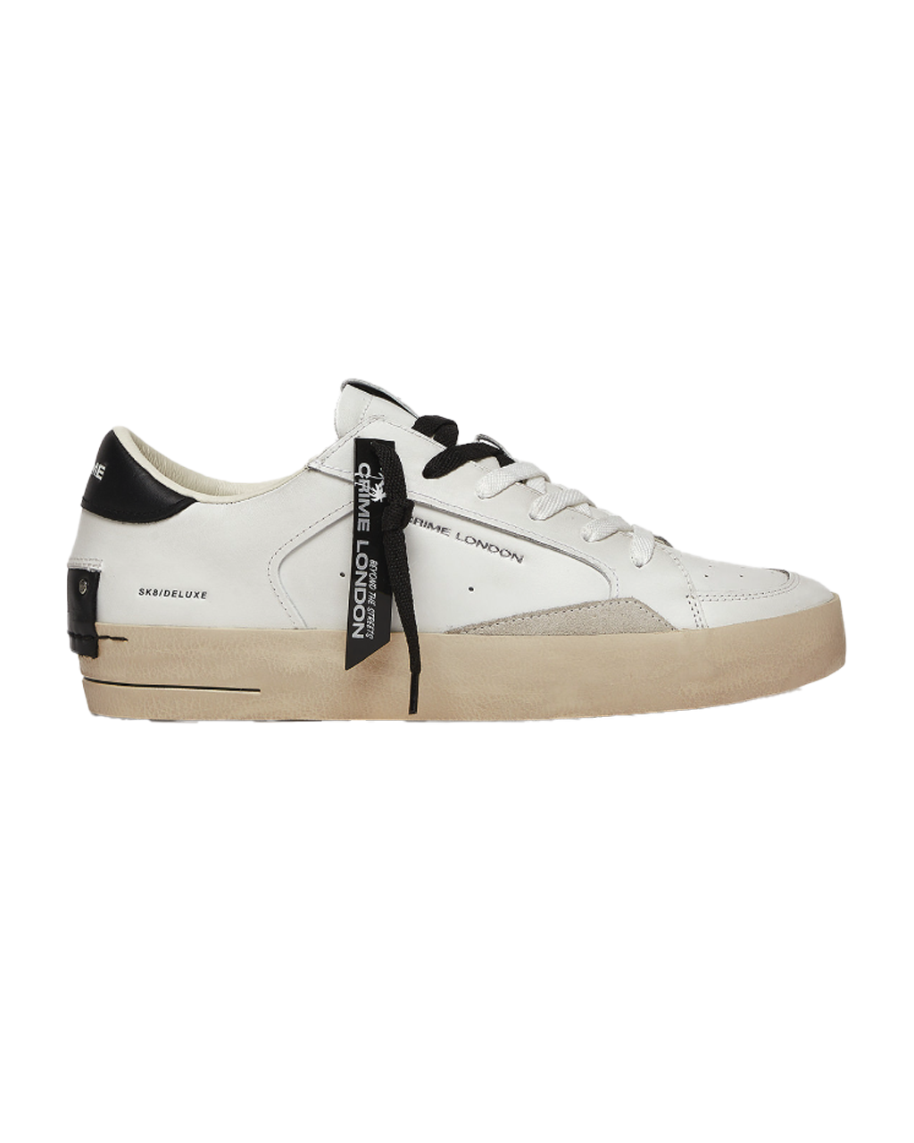 CRIME LONDON sk8 deluxe white black