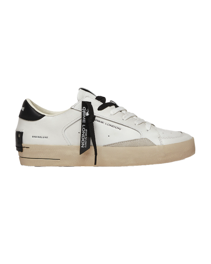 CRIME LONDON sk8 deluxe white black