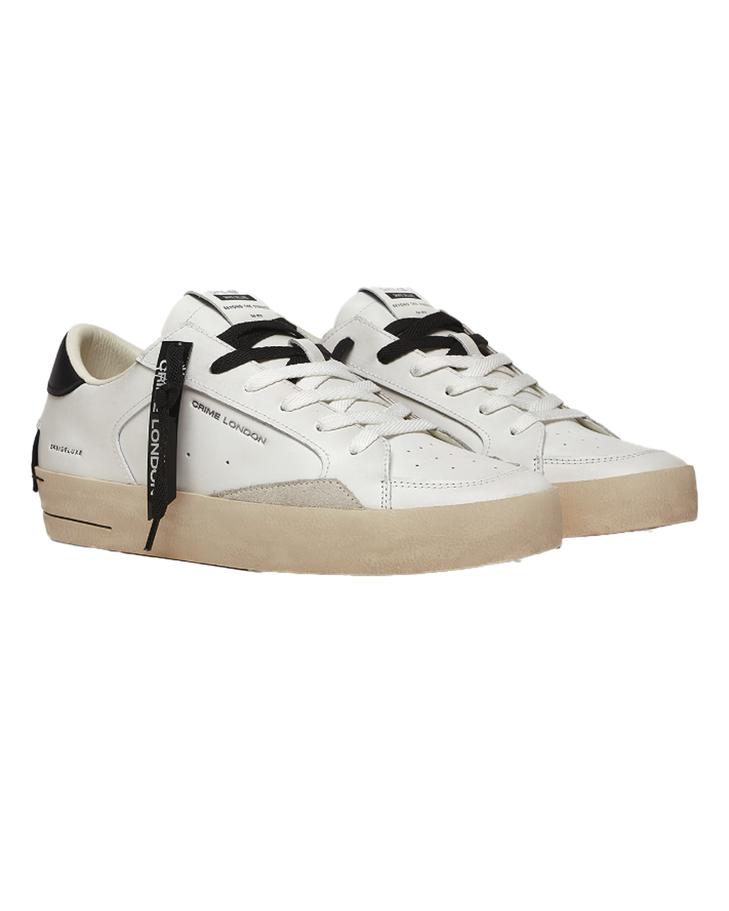 CRIME LONDON sk8 deluxe white black