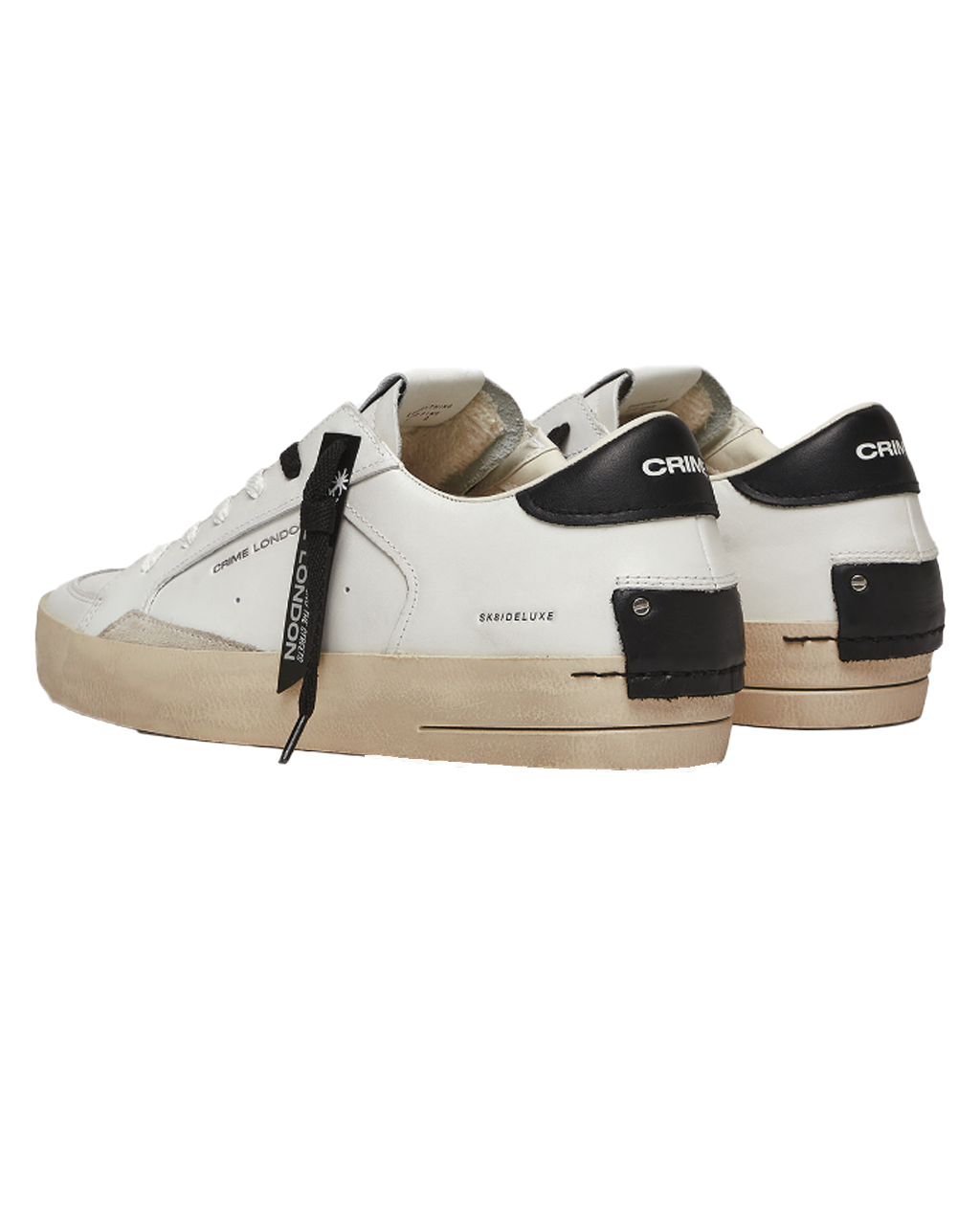 CRIME LONDON sk8 deluxe white black