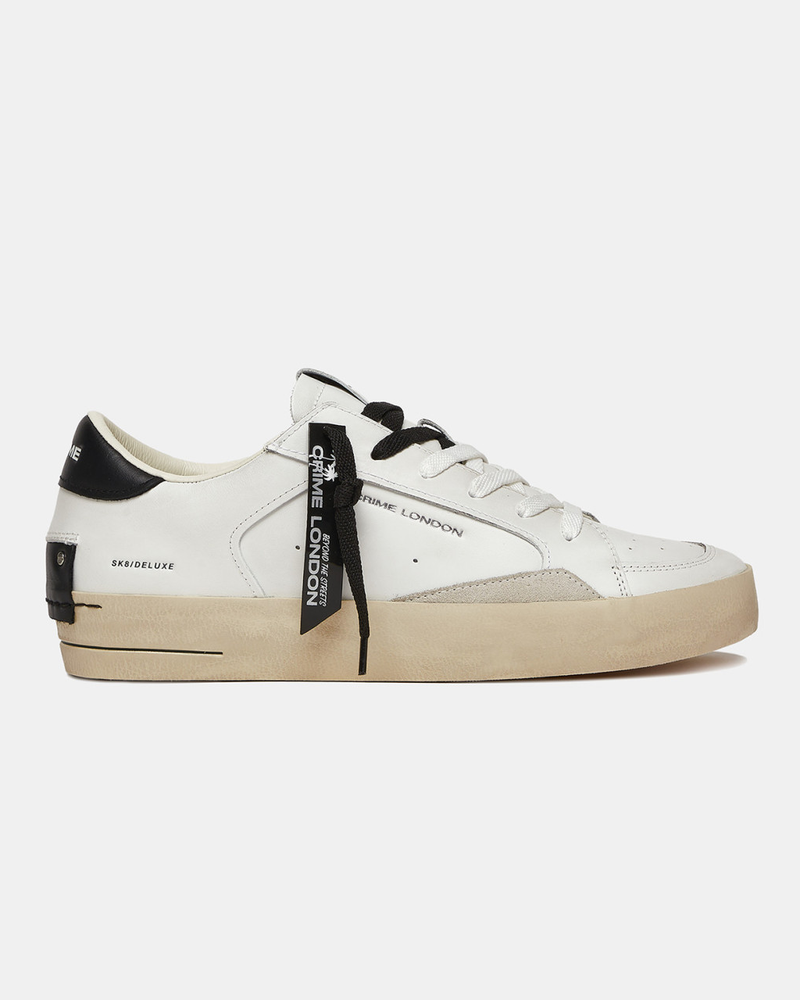 CRIME LONDON sk8 deluxe white black