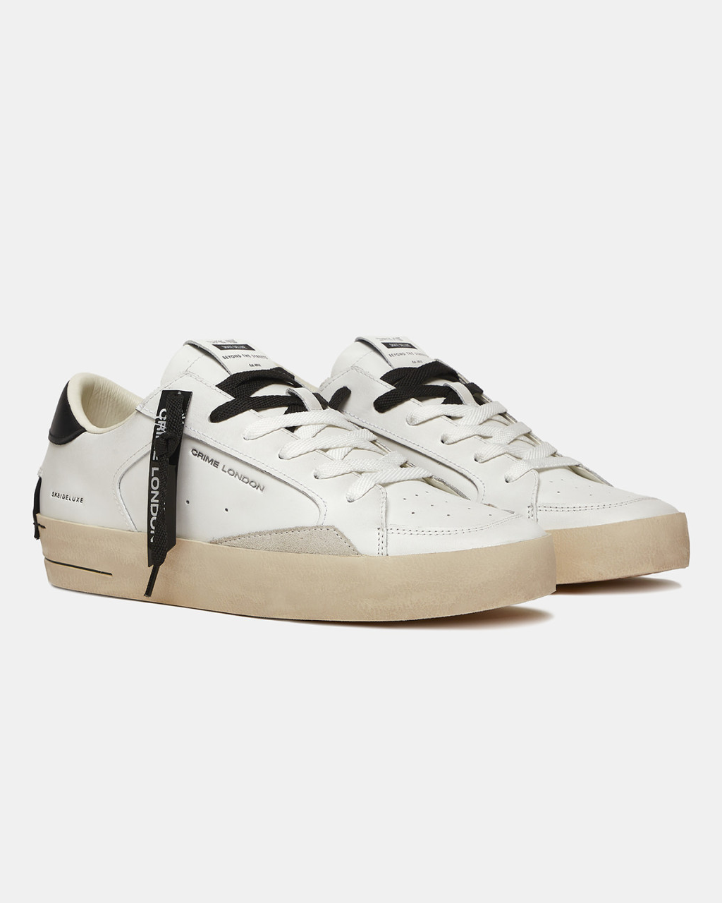 CRIME LONDON sk8 deluxe white black