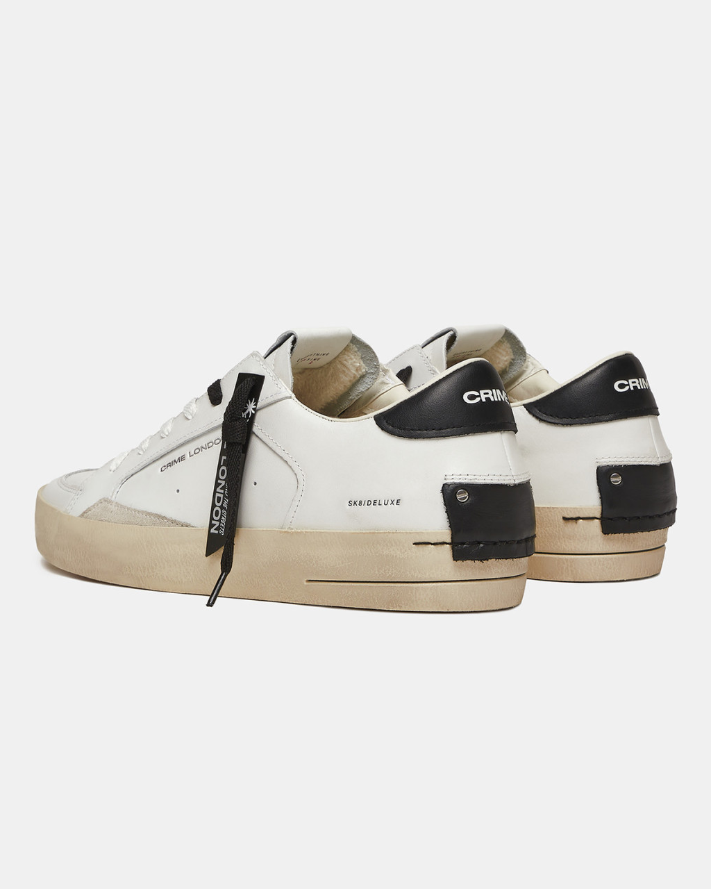 CRIME LONDON sk8 deluxe white black