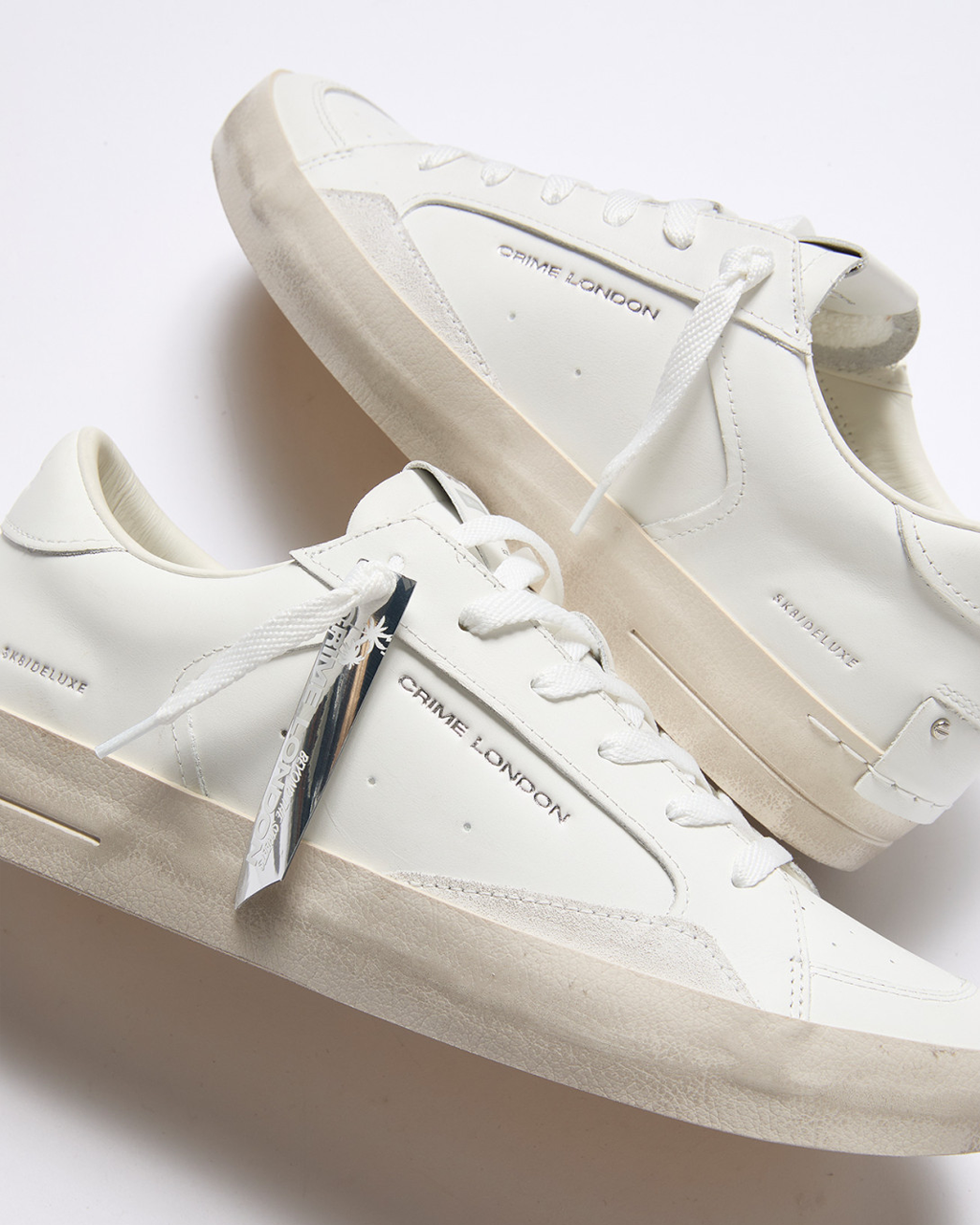 CRIME LONDON sk8 deluxe all white