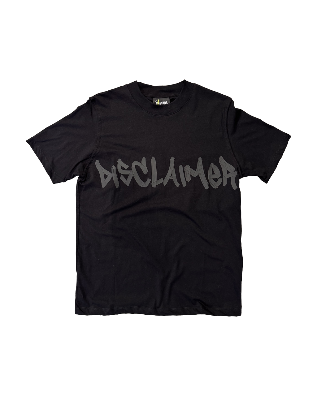 DISCLAIMER crack logo tee