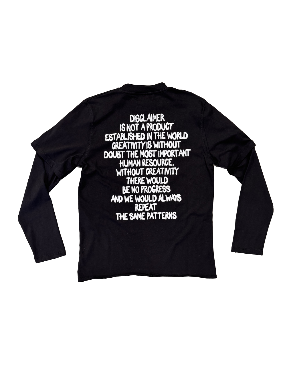 DISCLAIMER double sleeve tee