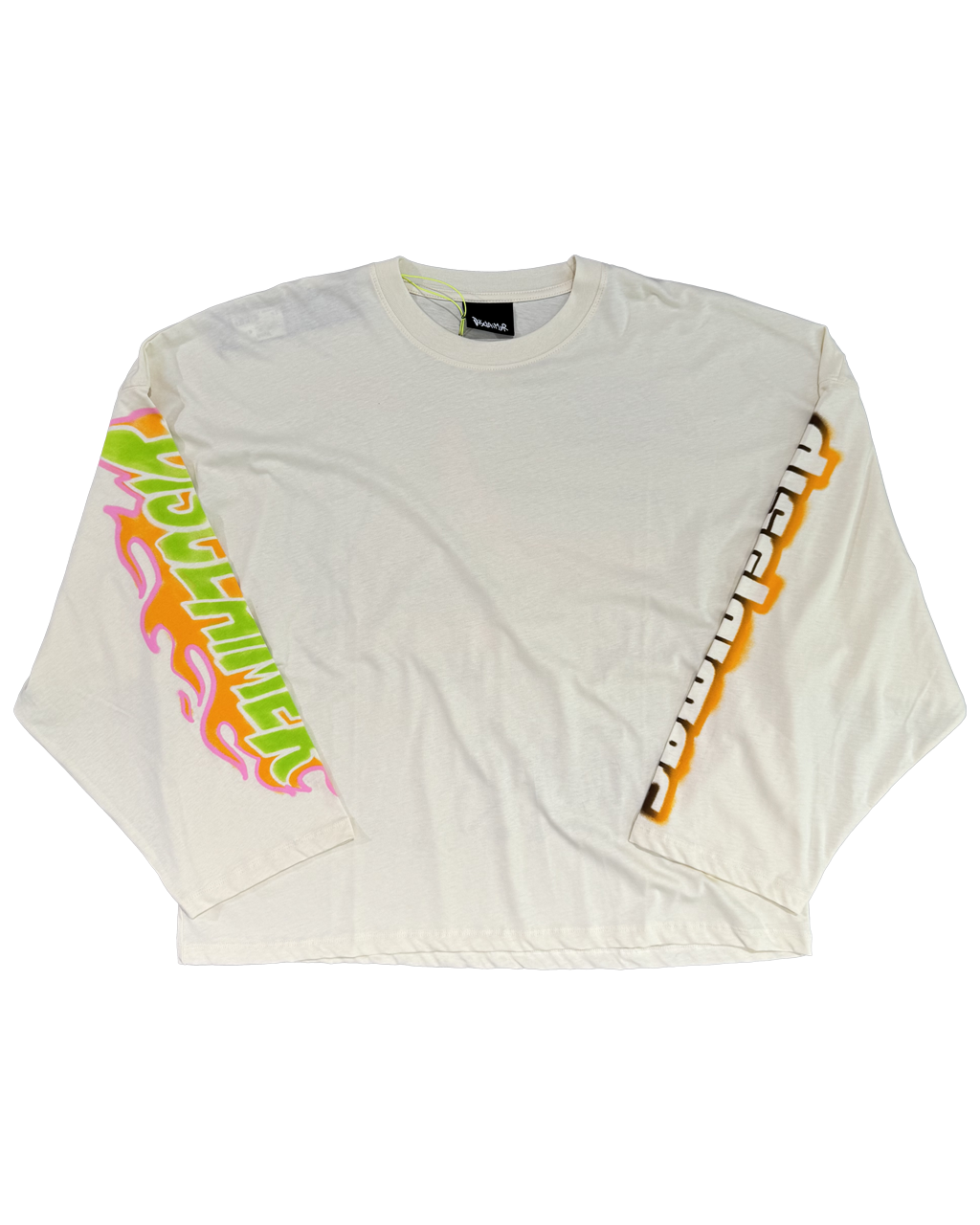 DISCLAIMER LS multi logo tee