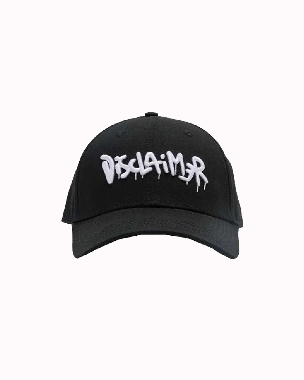 DISCLAIMER logo hat black