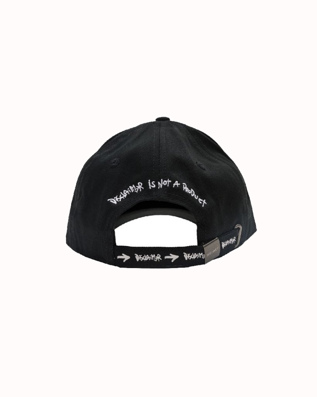 DISCLAIMER logo hat black