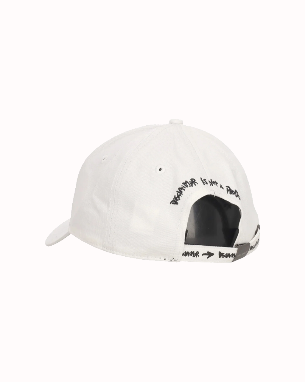 DISCLAIMER logo hat white