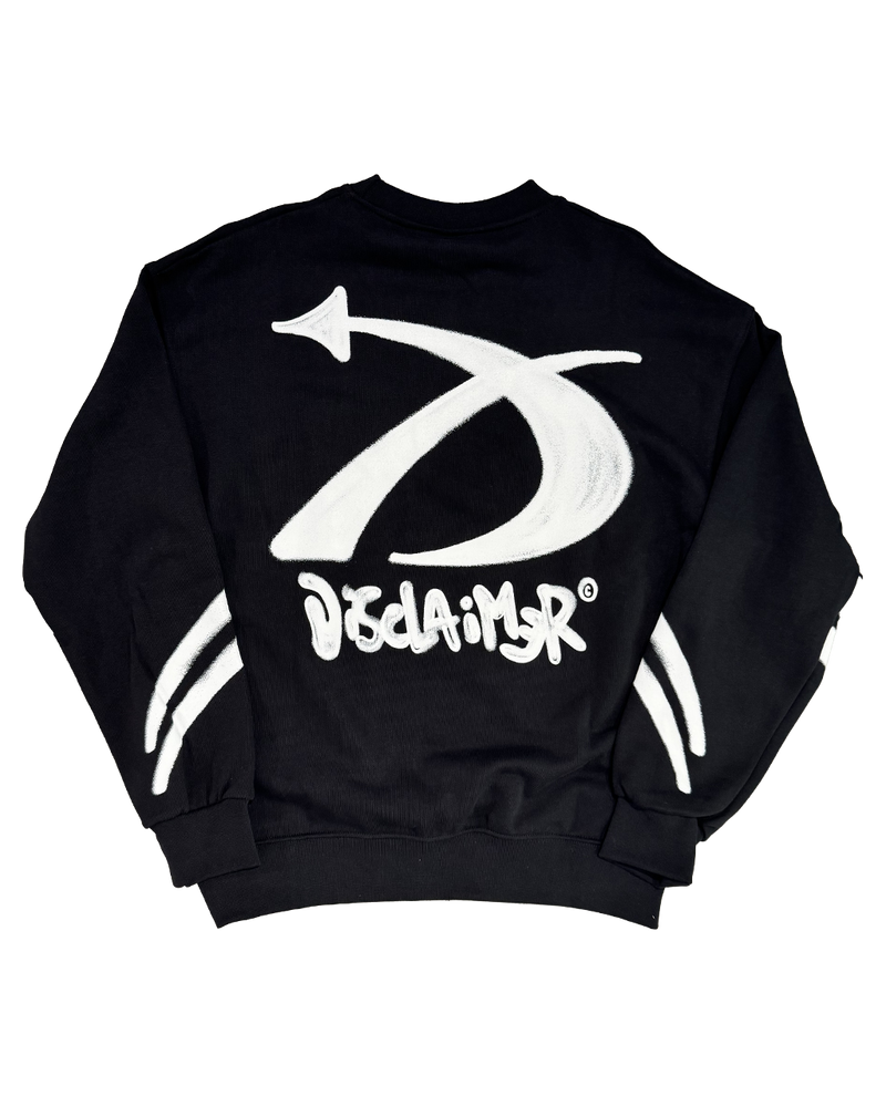 DISCLAIMER D logo crewneck