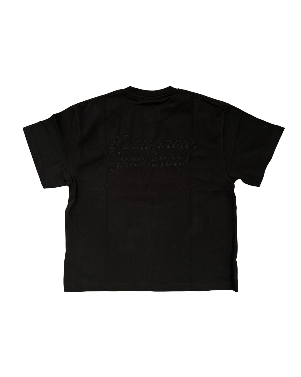 GARMENT WORKSHOP boxy tee if you know black
