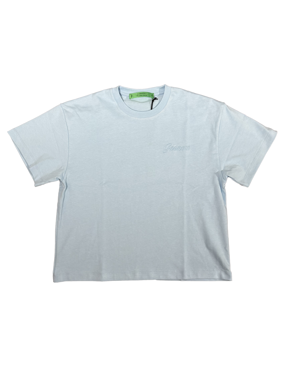 GARMENT WORKSHOP boxy tee if you know light blue