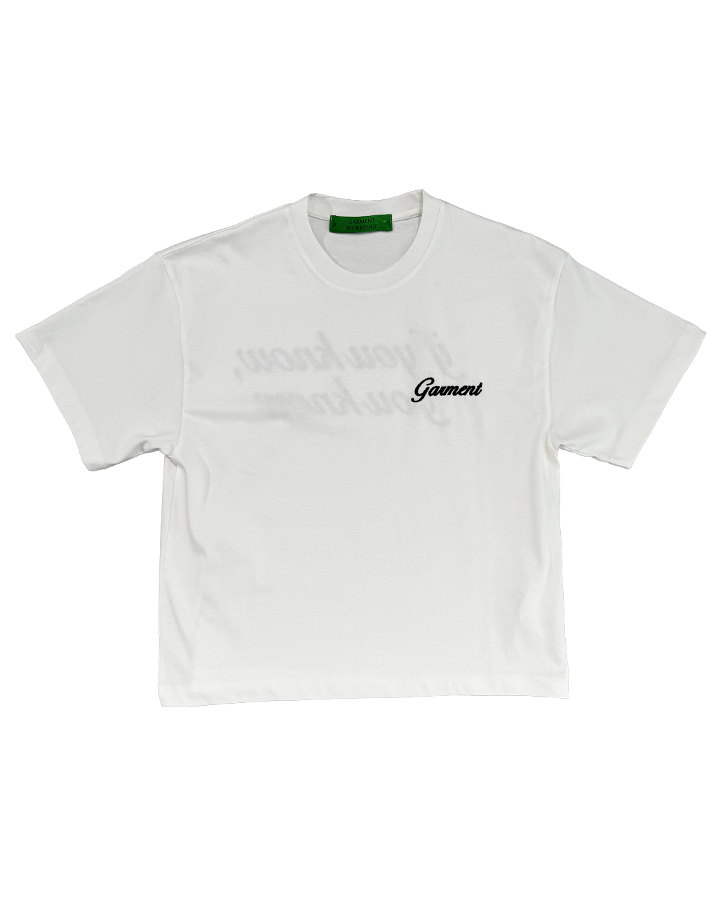 GARMENT WORKSHOP if u know boxy tee white