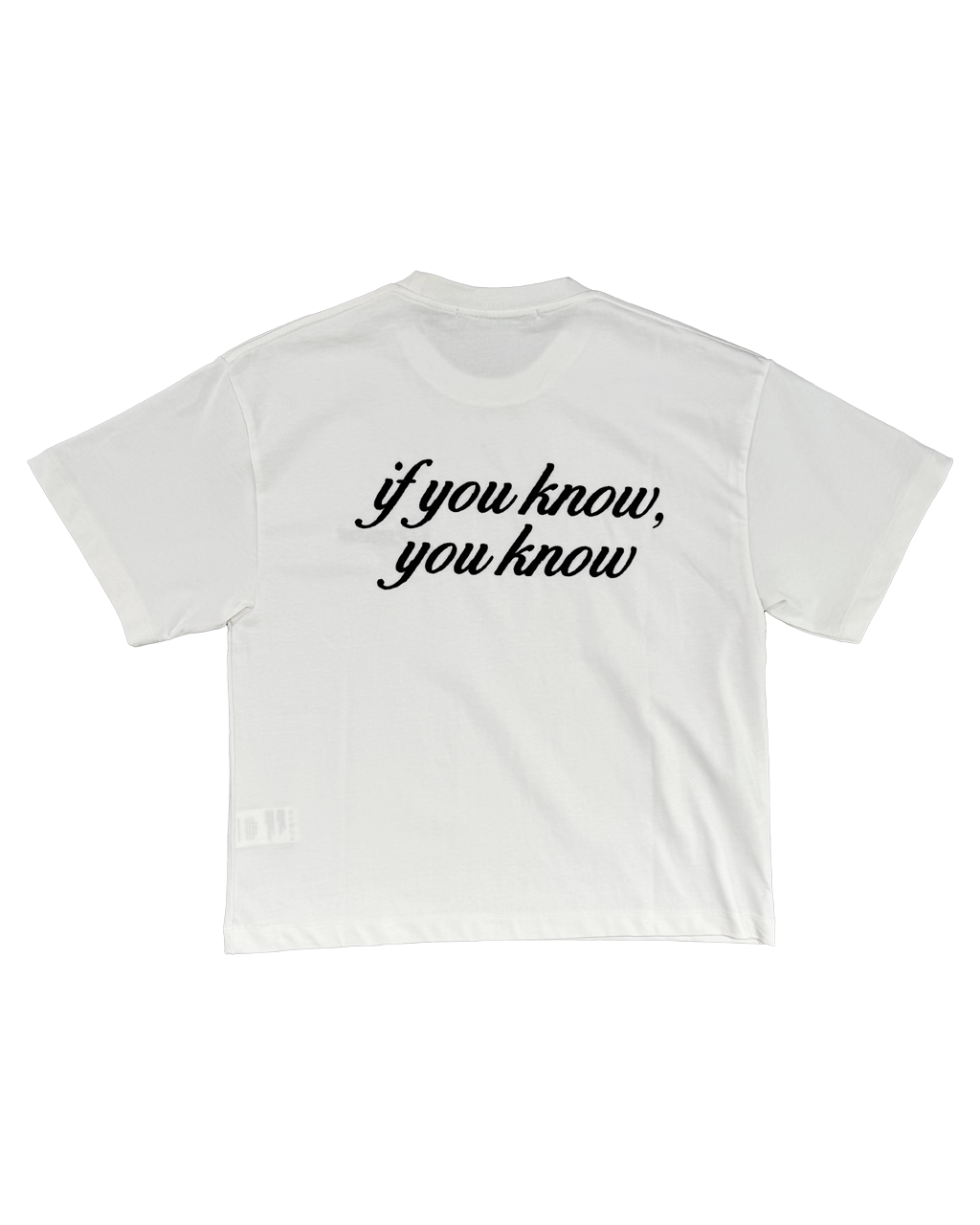 GARMENT WORKSHOP if u know boxy tee white