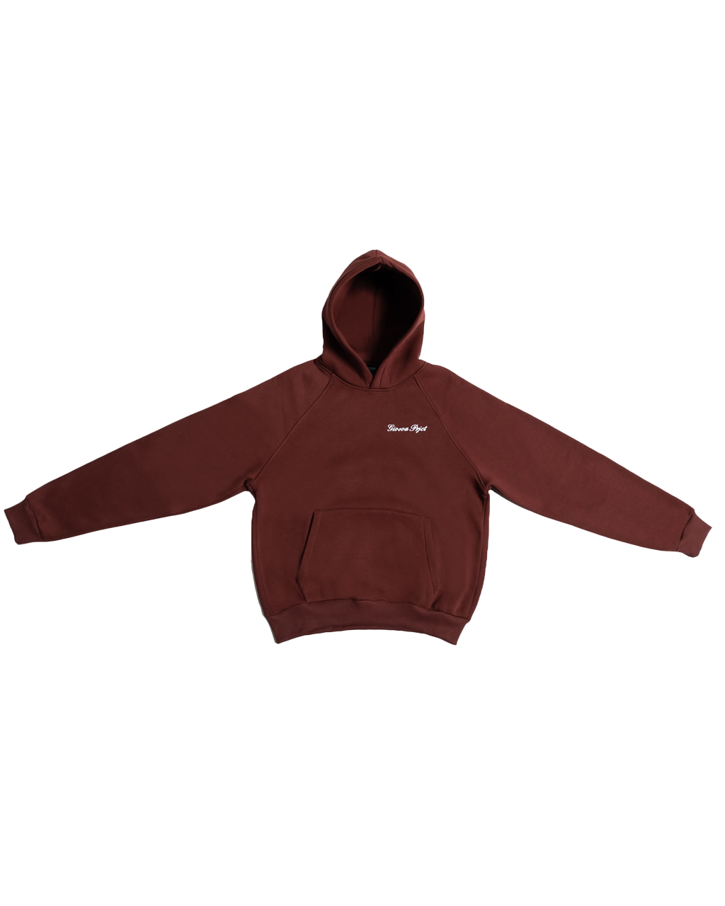 GIVOVA PRJCT boxy hoodie burgundy