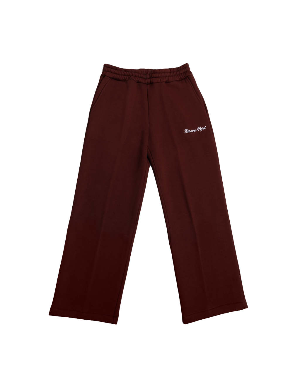GIVOVA PRJCT baggy sweatpants burgundy