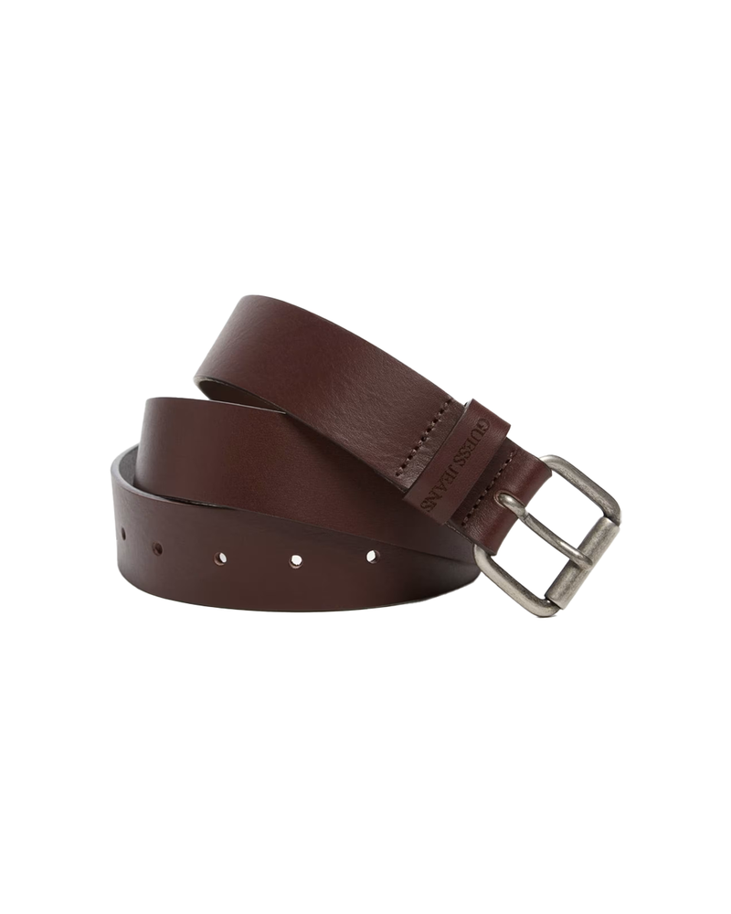 GUESS JEANS leather belt brown