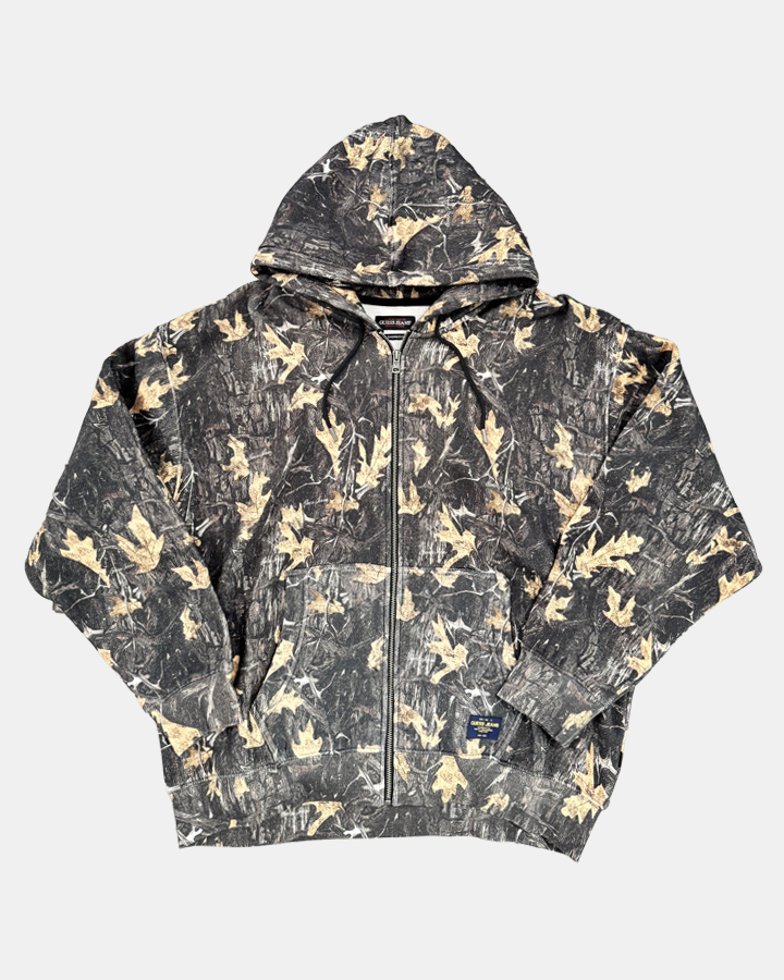 GUESS JEANS woodland camo zip hoodie