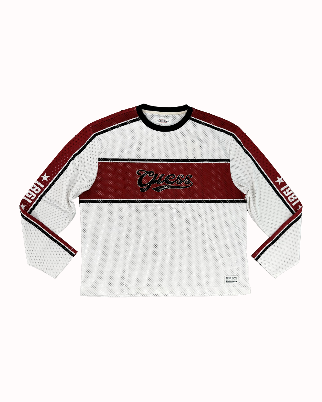 GUESS JEANS mesh LS tee