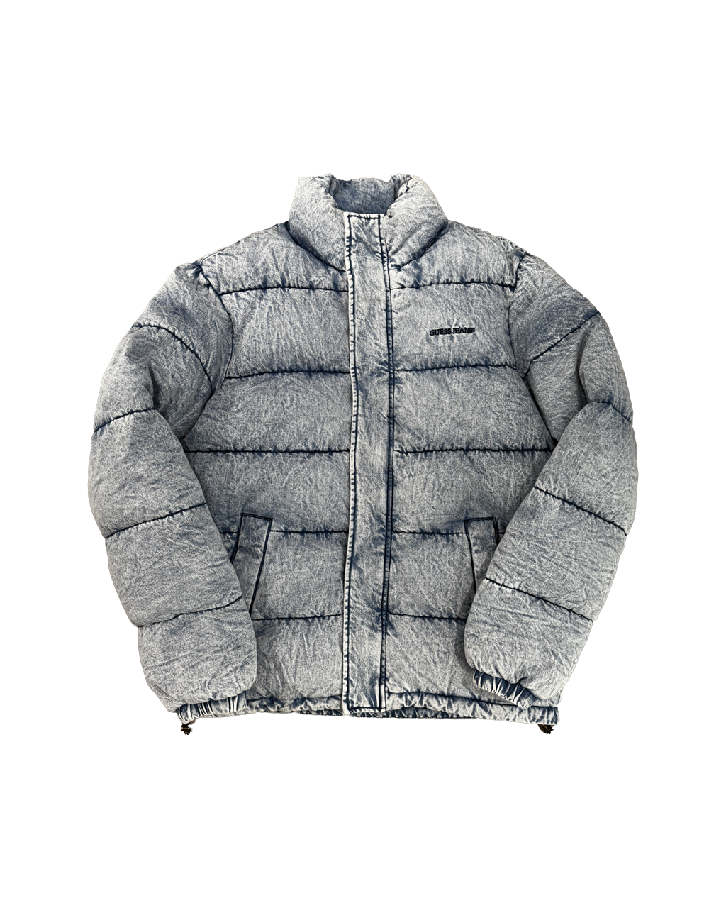 GUESS JEANS denim puffer jacket