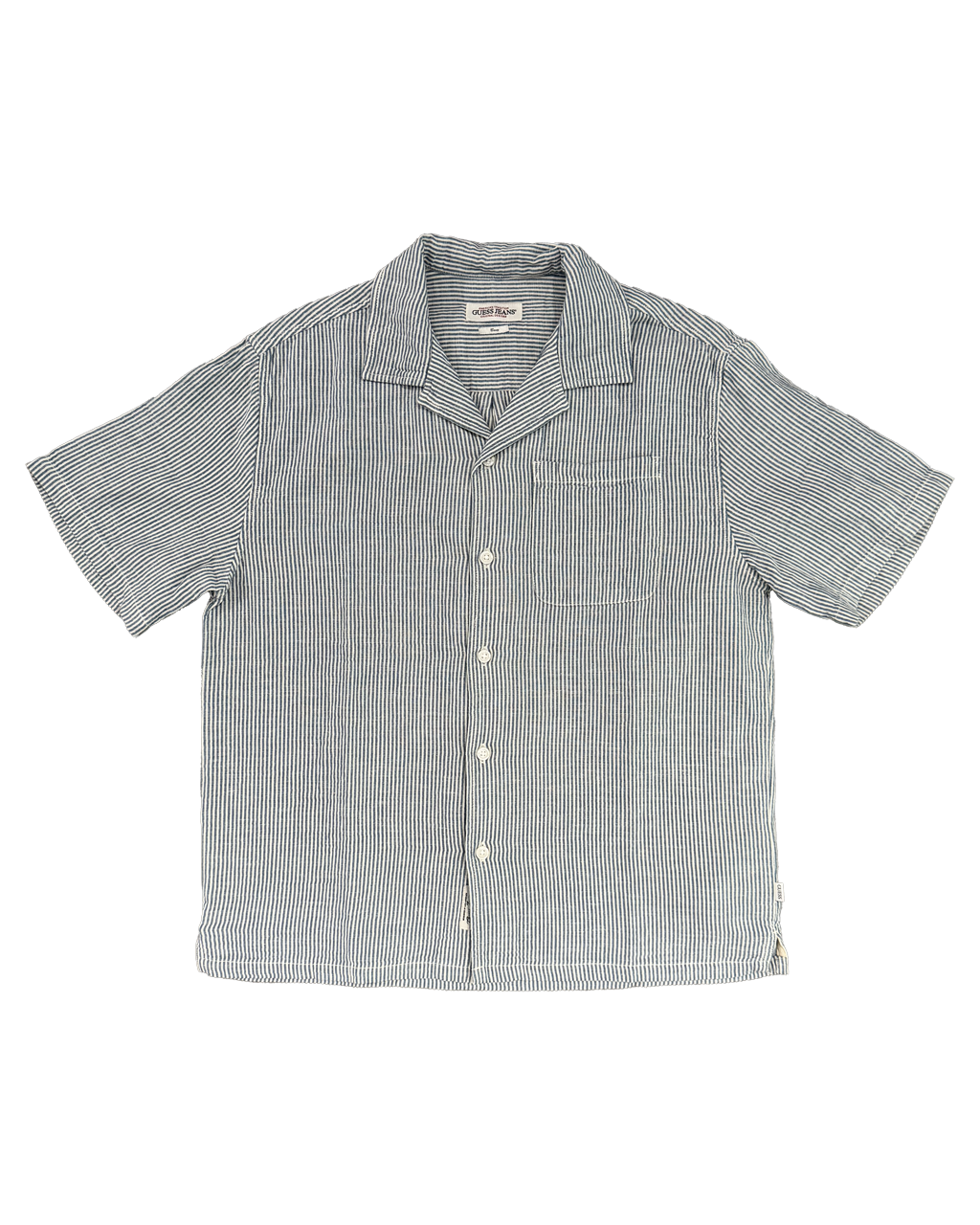 GUESS JEANS linen stripe shirt