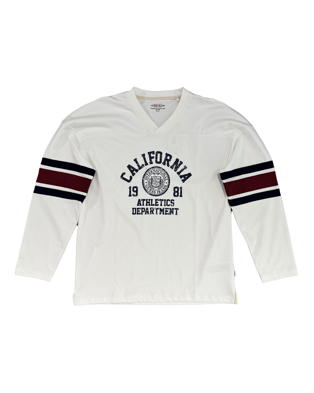 GUESS JEANS California college LS tee