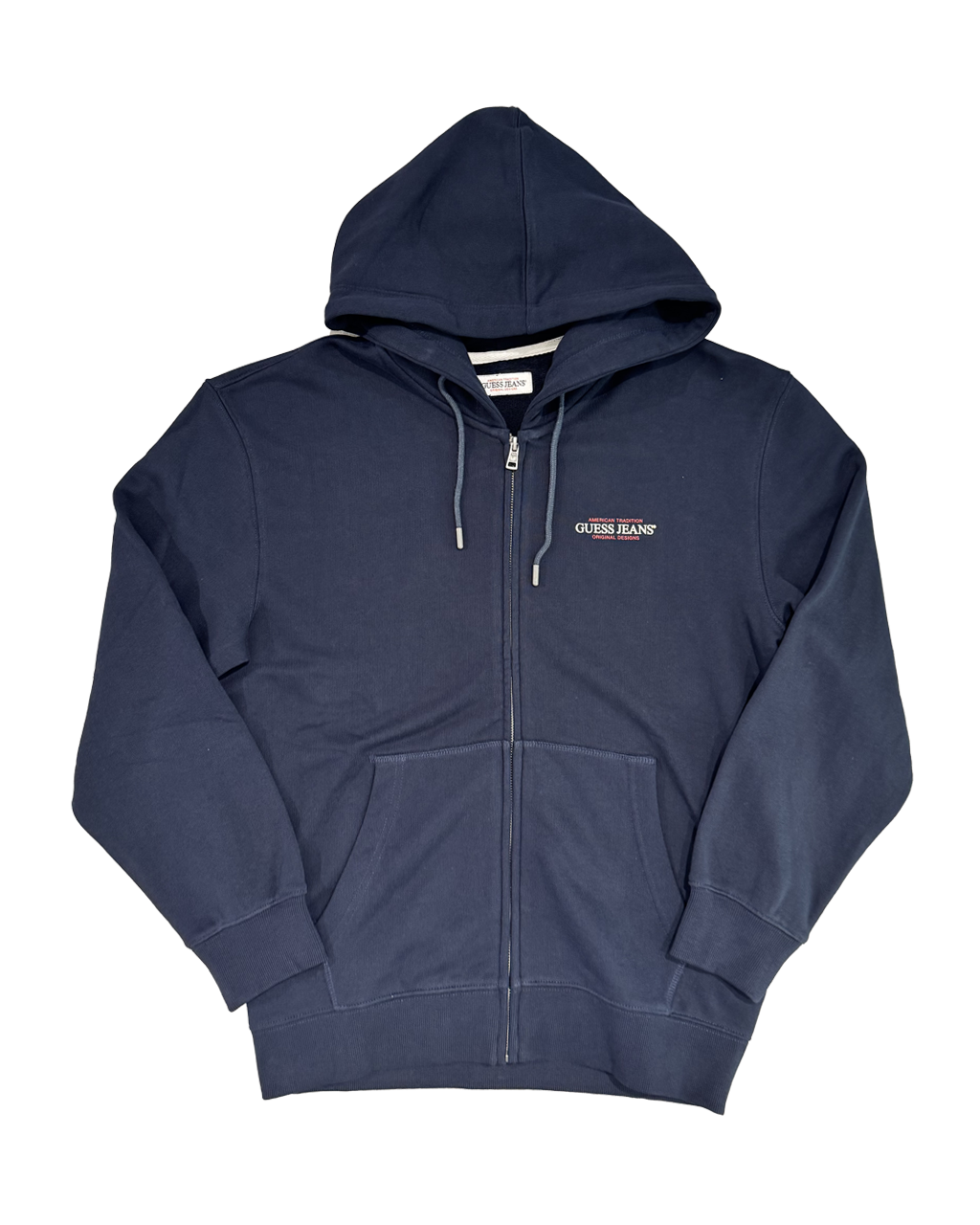 GUESS JEANS zip basic hoodie