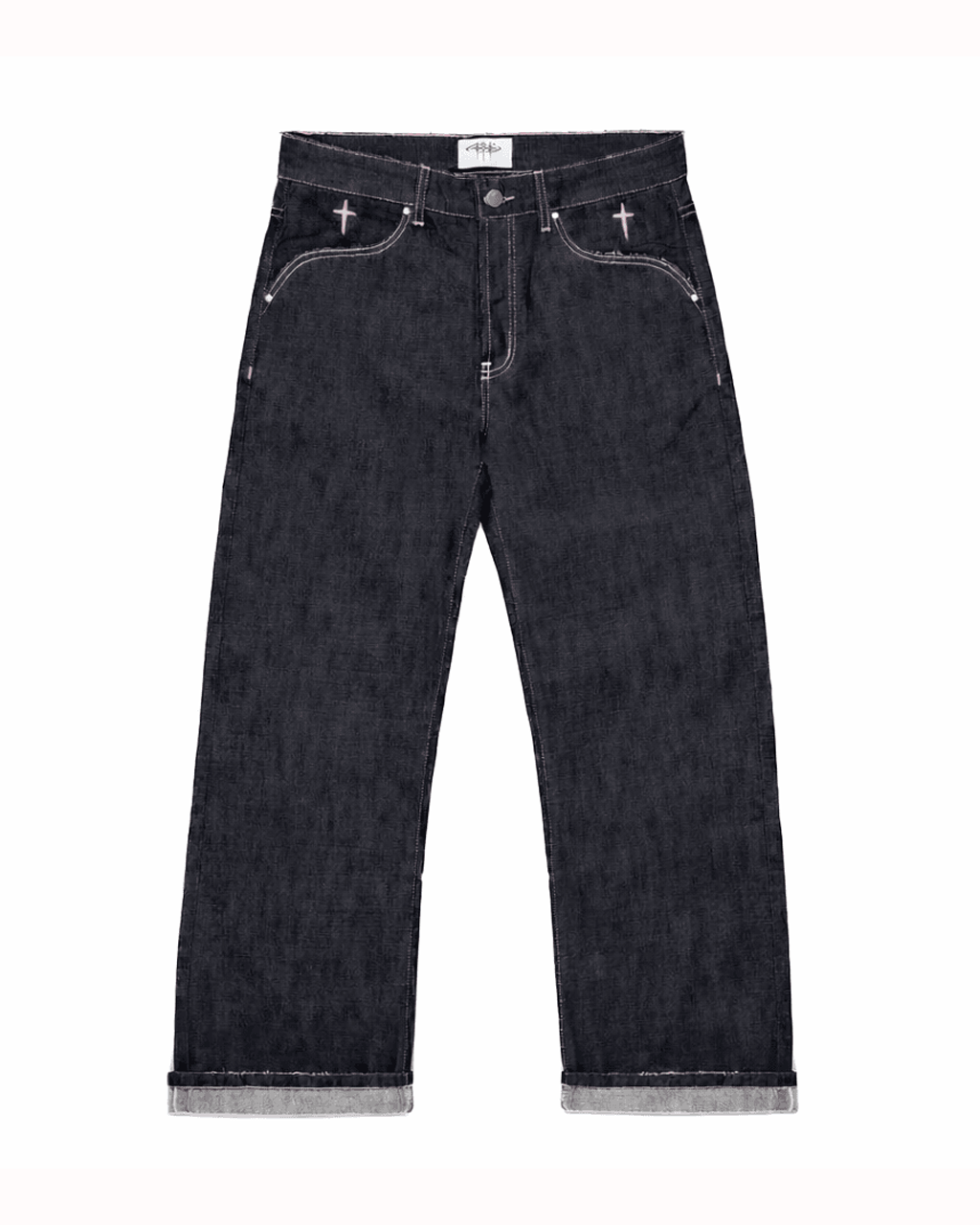 ON MY WAY raw denim cimosato pink