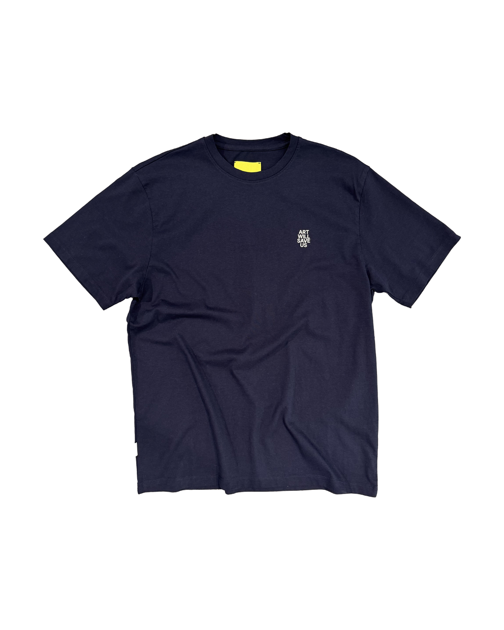 SHOE "art will save us" tee navy