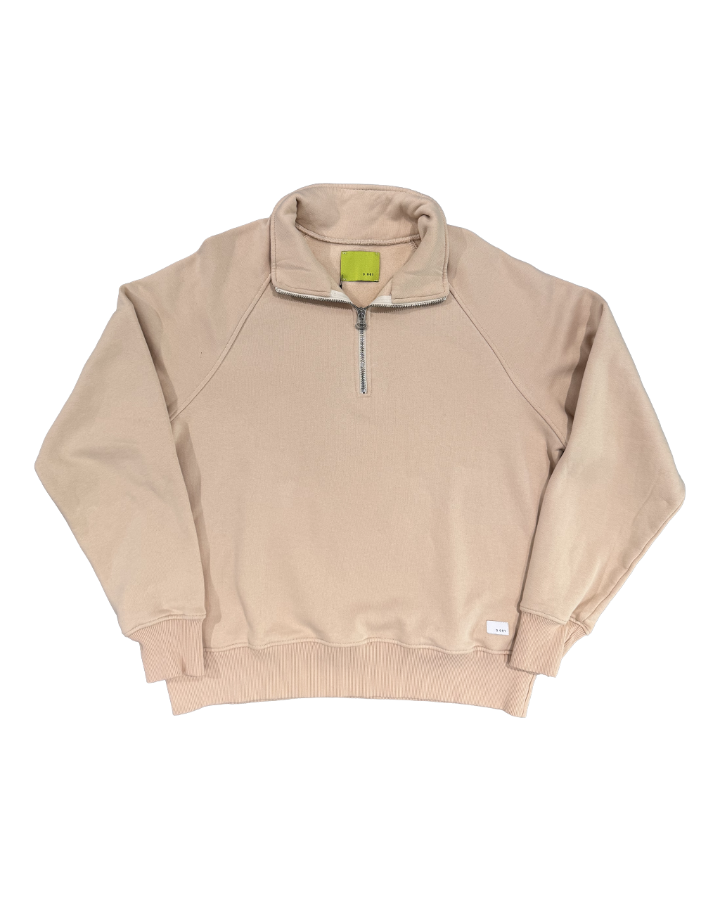 SHOE half zip crewneck sand