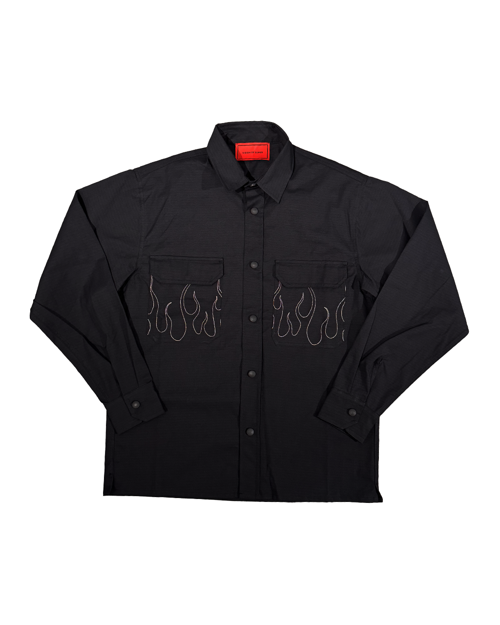VISION OF SUPER flame over shirt